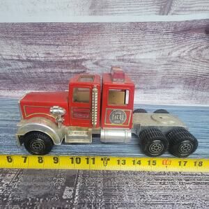 Tonka fire truck truck semi pressed Steel/plastic parts/repair red and chrome